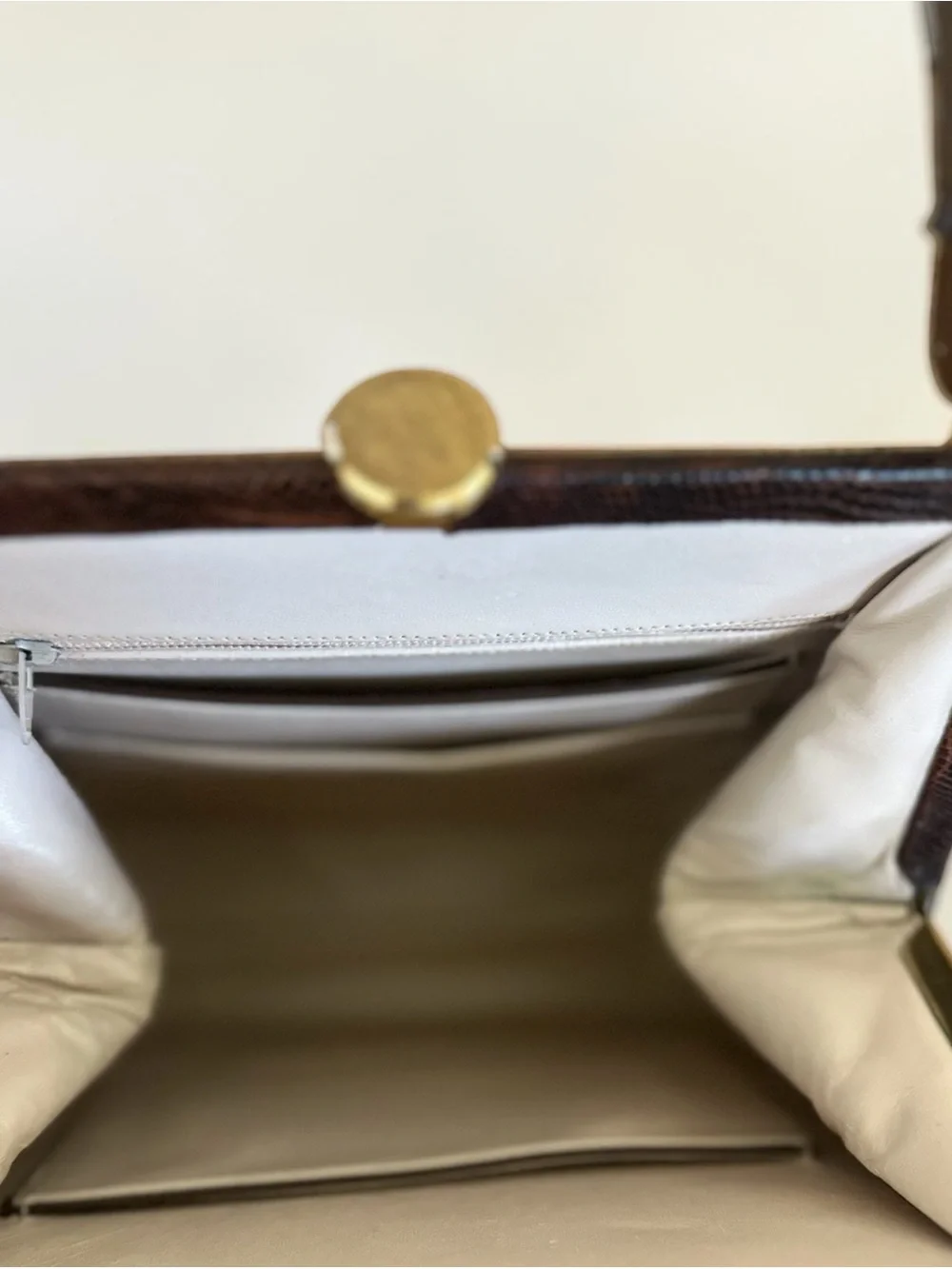 Vintage Bellestone 1950s Genuine Lizard Handbag